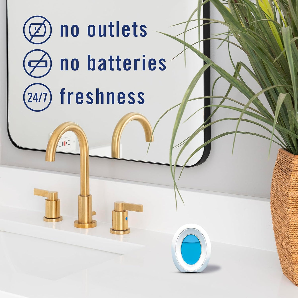 Febreze Bathroom Air Freshener, Odor-Fighting, Plug In Alternative, Air Fresheners for Home and