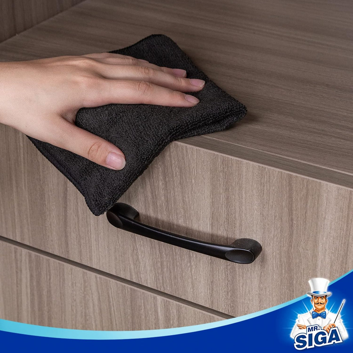 MR.SIGA Microfiber Cleaning Cloth, All-Purpose Microfiber Towels, Streak Free Cleaning Rags, Pack