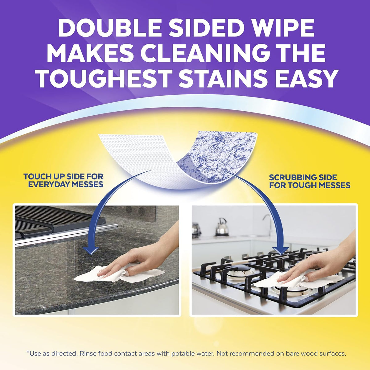 Lysol Dual Action Disinfectant Wipes, Multi-Surface Antibacterial Scrubbing Wipes, For Disinfecting