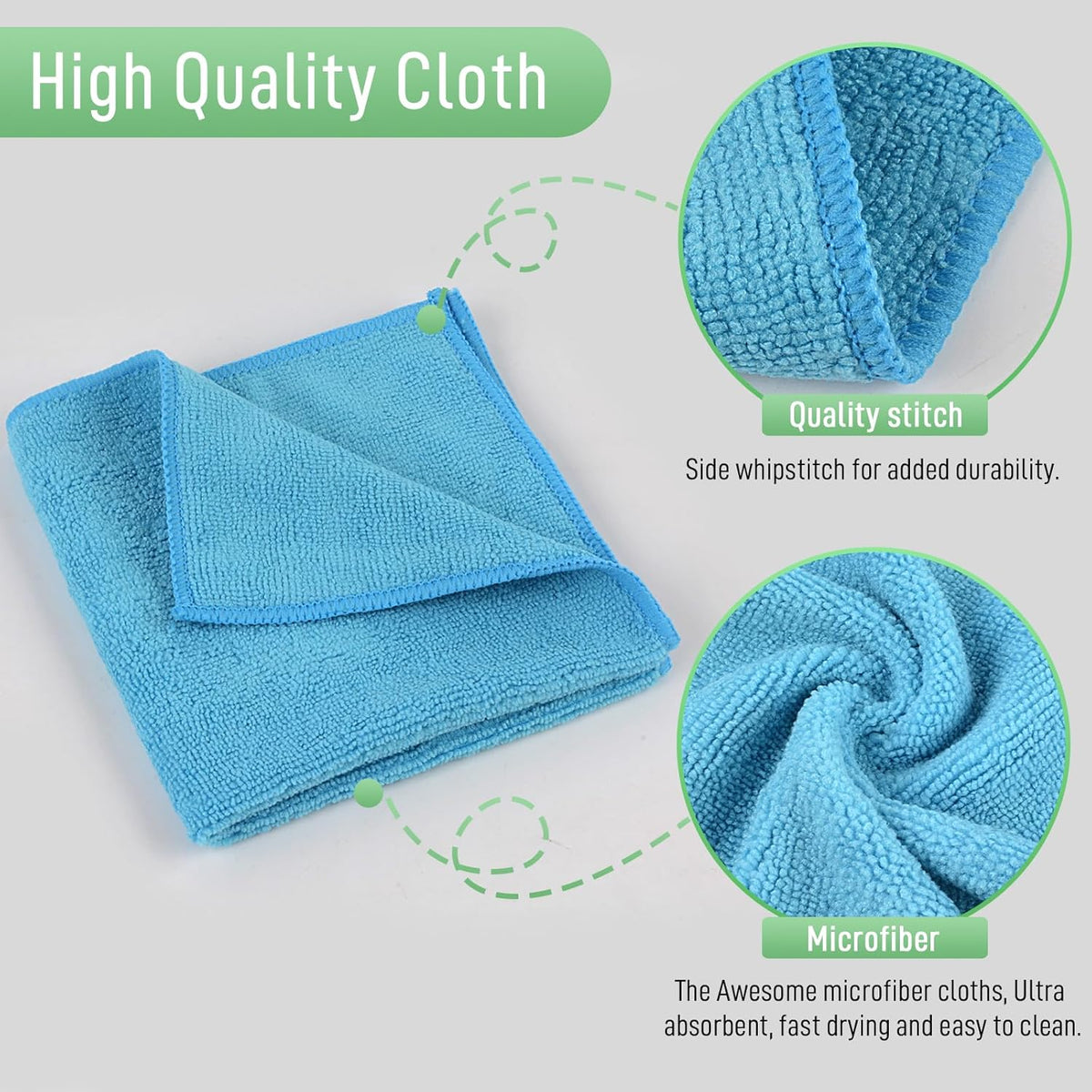 SINLAND Microfiber Dish Cloth for Washing Dishes Rags Best Kitchen Washcloth Cleaning Cloths 5