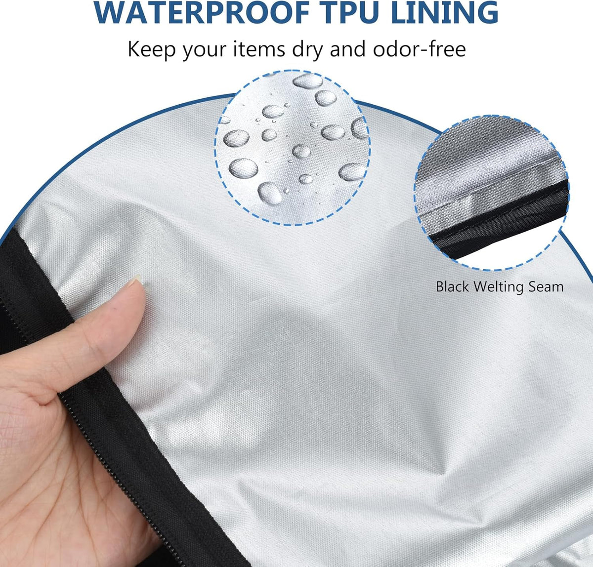 OTraki 2PCS Waterproof Bag for Swimsuit 12x16 inch Wet Dry Bags With Portable Handle & Zipper