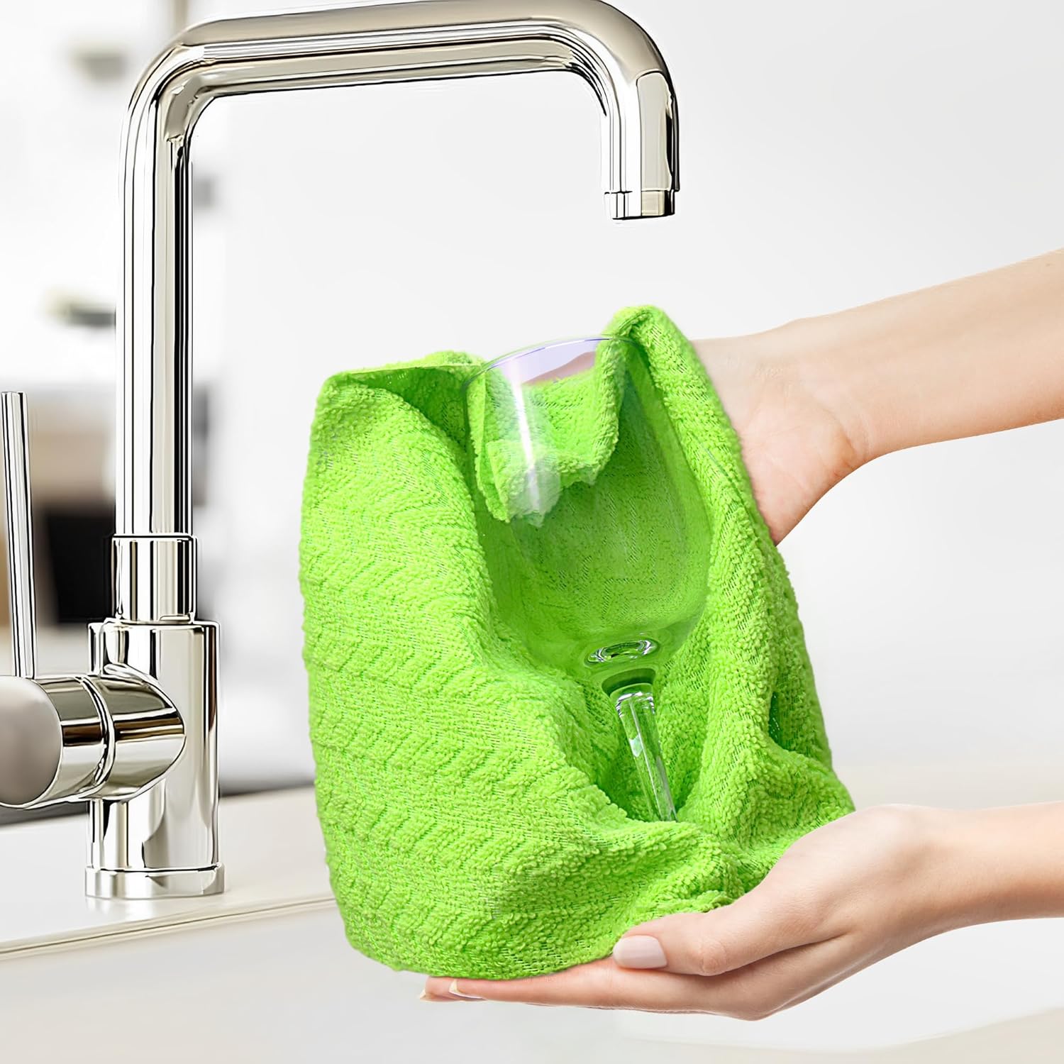 LIVOS Microfiber Cleaning Cloth Roll - 80 Pack, Reusable Paper Towels, Microfiber Towels for Cars