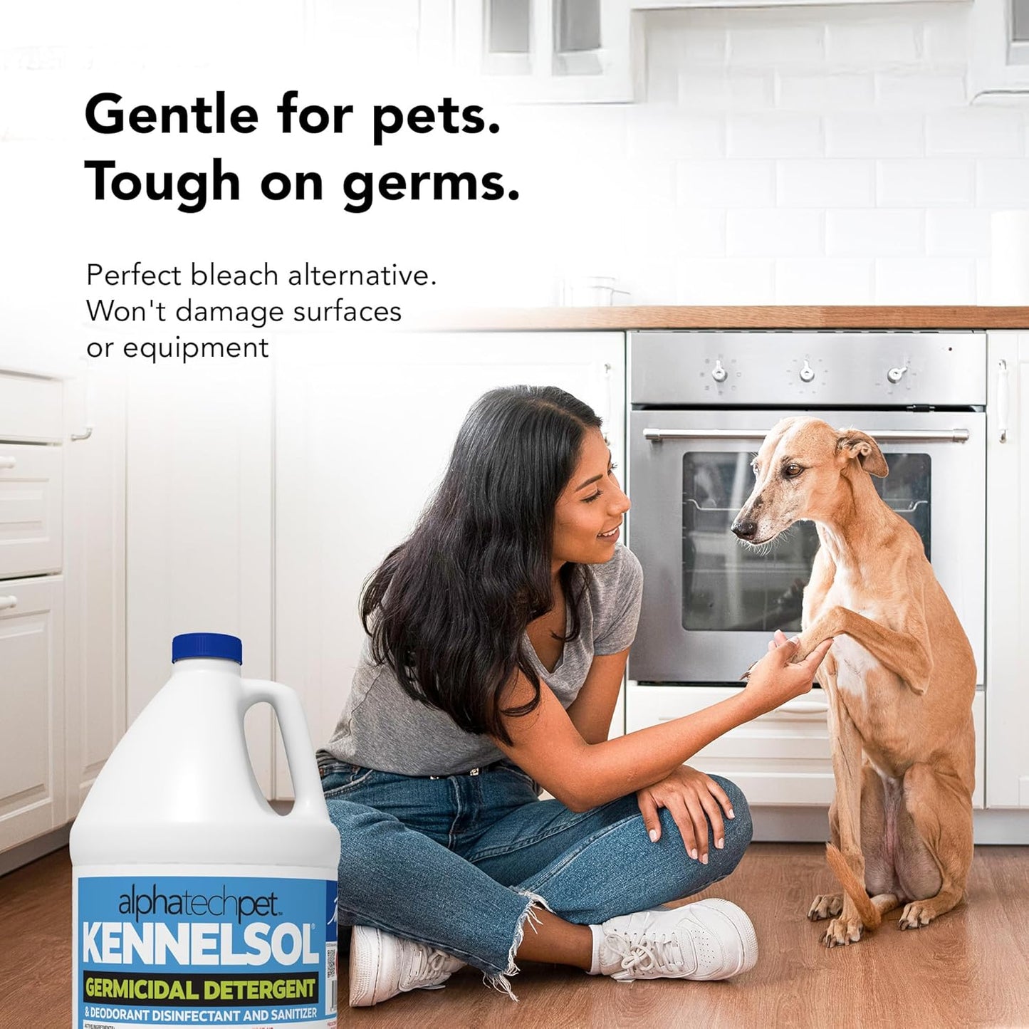 ATP KennelSol 1-Step Kennel Cleaner - 1 Gallon Liquid Disinfectant, Effective Against Bacteria and