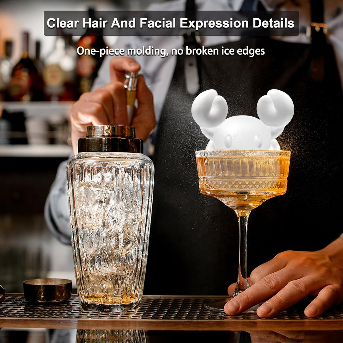 3D Crab Ice Cube Silicone Molds Tray for Whiskey, Cocktail, Drink Decor, Bar; Rich Details. Cute