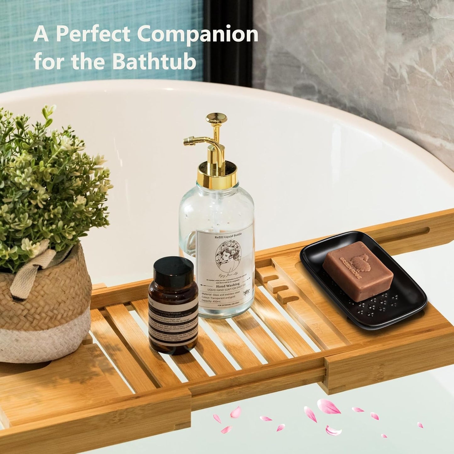 Gomakren Soap Dish, Shower Soap Holder, Ceramic Soap Dishes for Bar Soap Sponge Shampoo, Halloween