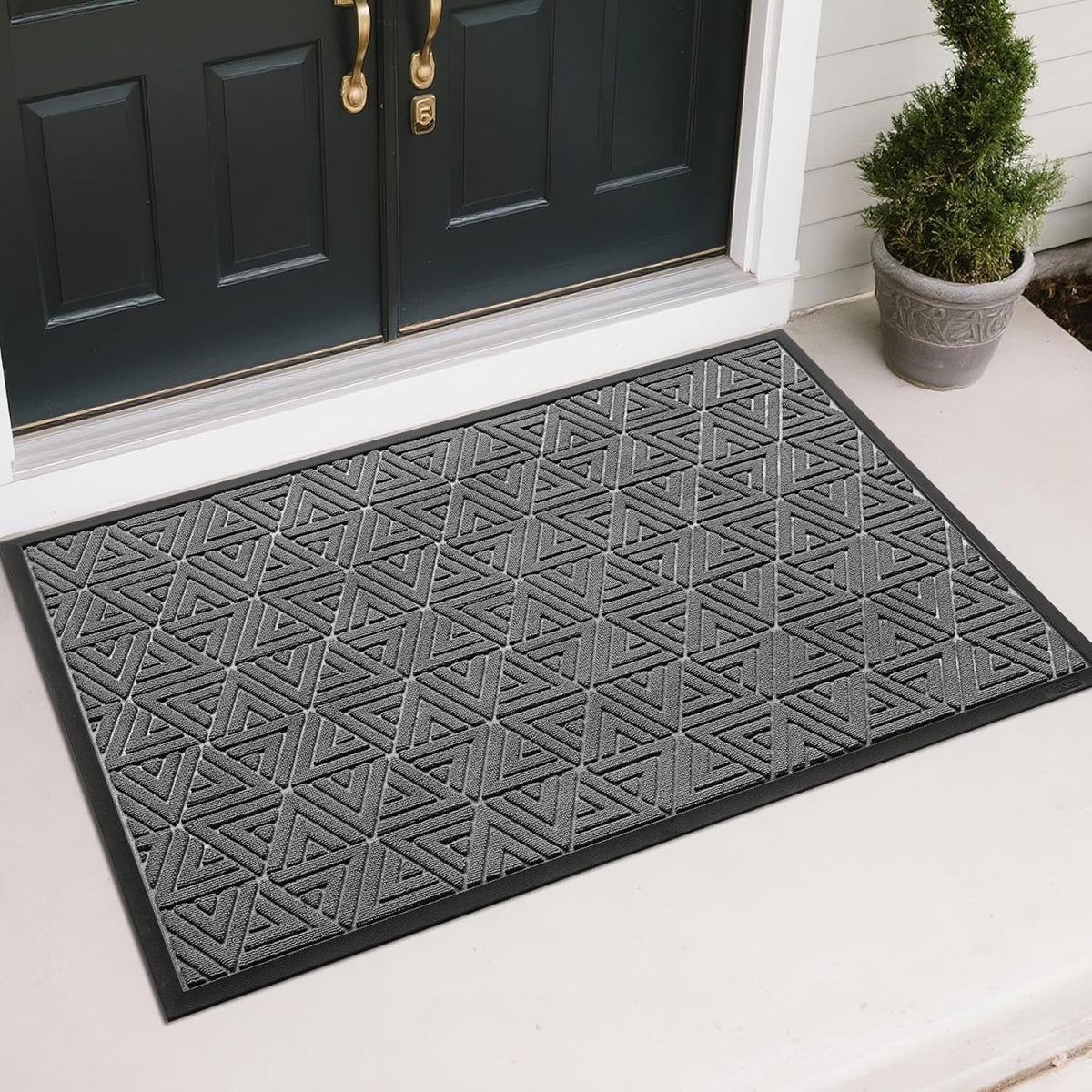 Yimobra Large Door Mat 47x32, All-Weather Waterproof Non-Slip Welcome Matt Outdoor, Heavy Duty Non