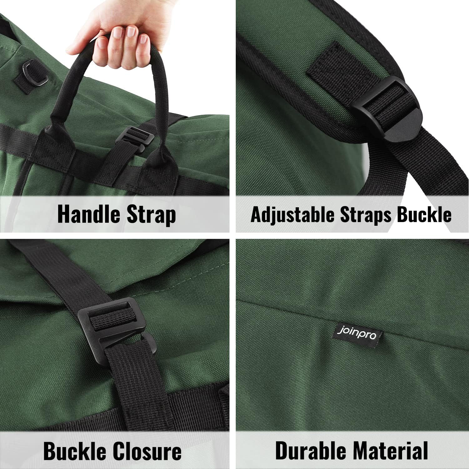 Laundry Bag Backpack, 125L Extra Large Travel Laundry Bags with Shoulder Straps, Adjustable &