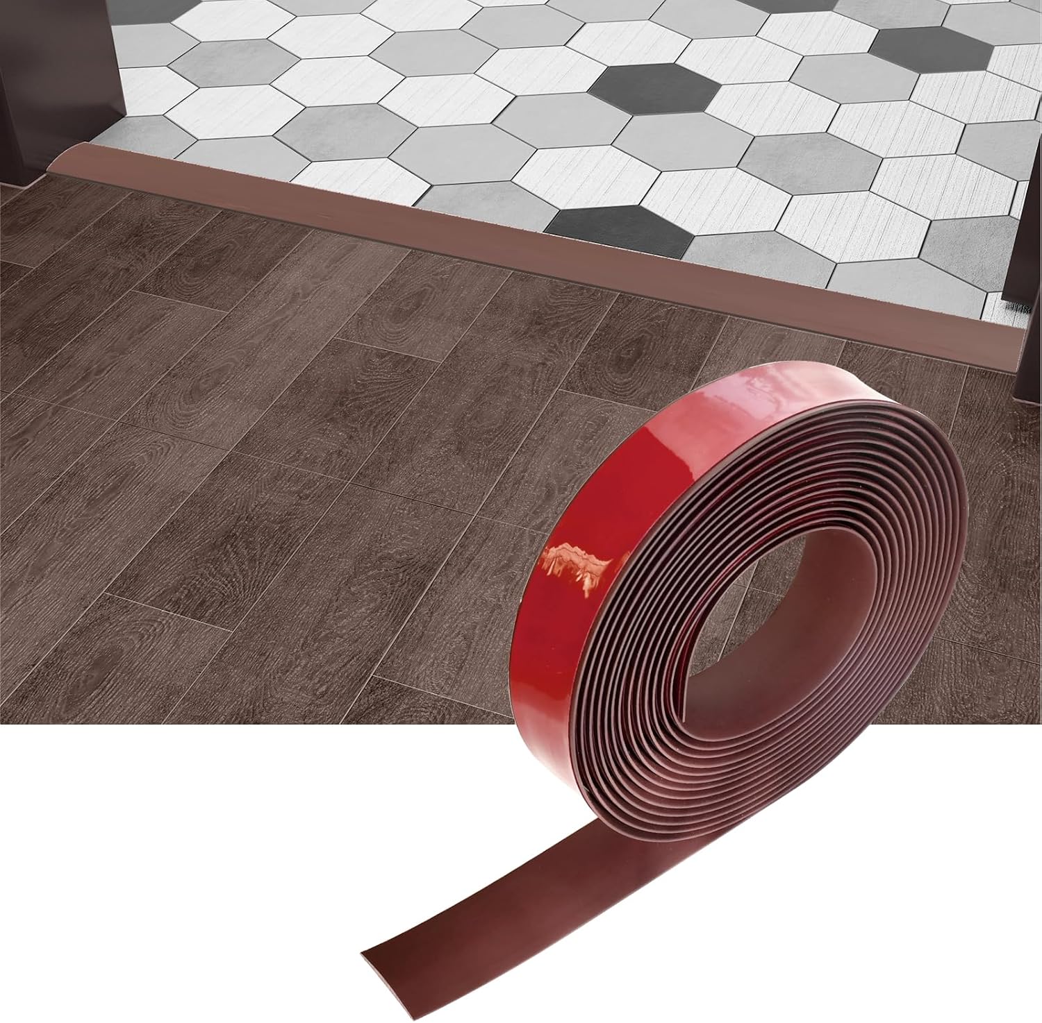 Floor Transition Strip & Self Adhesive Floor Vinyl Floor Edge Trim Laminate Floor Gap Covering