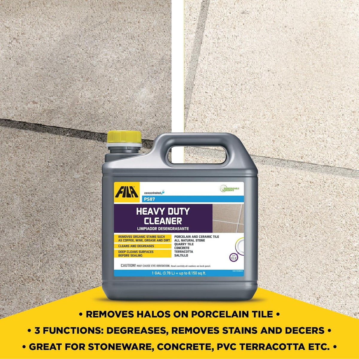 FILA Surface Care Solutions PS87 Heavy Duty Cleaner and Degreaser, 1 GAL (PS87 Heavy Duty