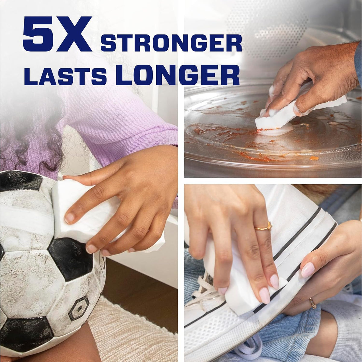 Mr. Clean Magic Eraser, Extra Durable, Multi Purpose Cleaner, Shoe, Bathroom, Shower, and Car