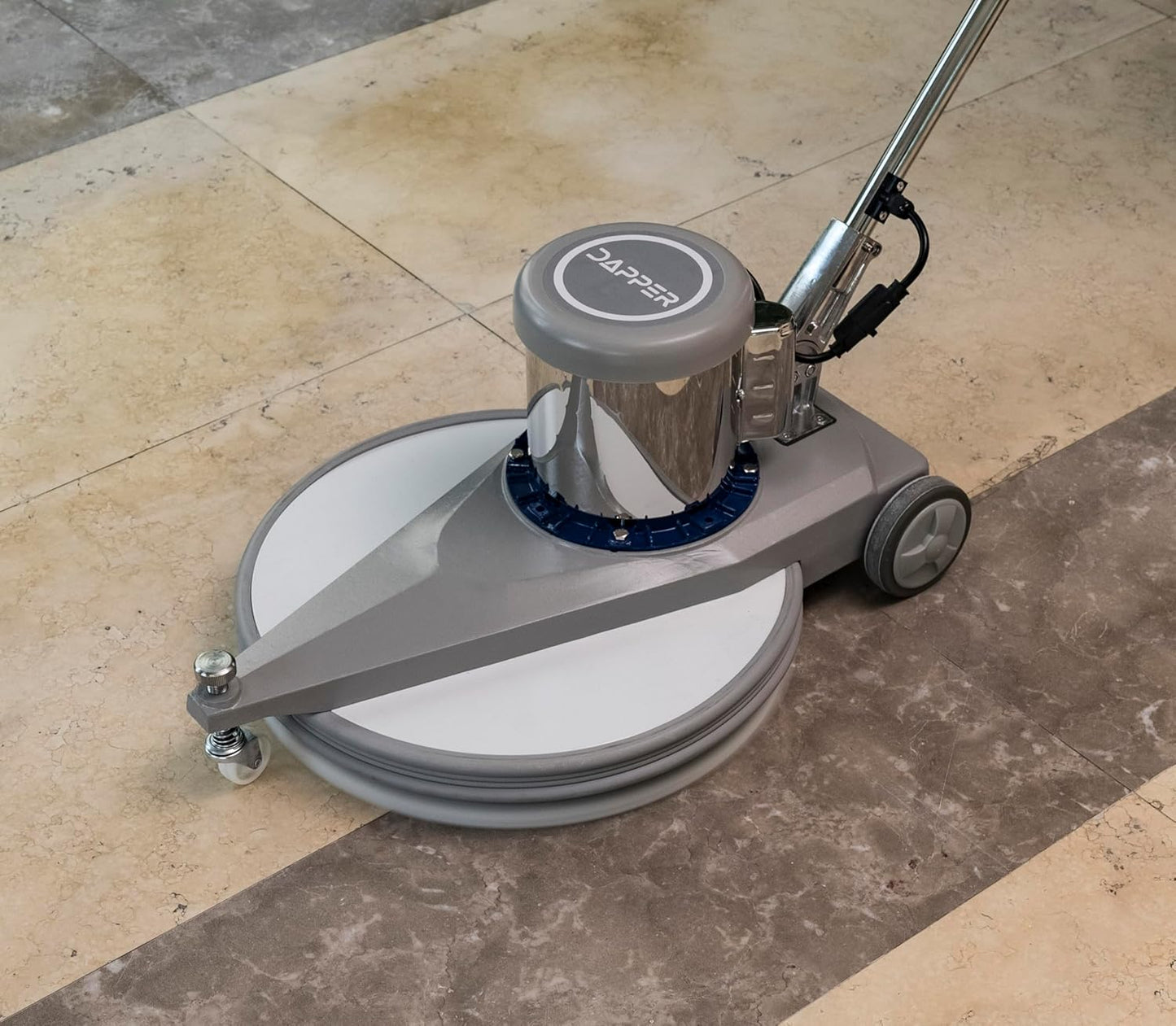 20" High-Speed Commercial Floor Burnisher, 1.5 HP, 1500 RPM, 40ft Cord, Rubber Bumper Guard, with