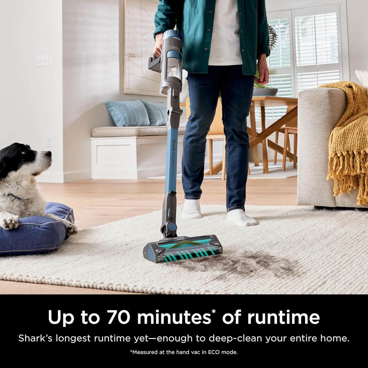 Shark PowerDetect Cordless Stick Vacuum, Powerful Suction, HEPA Filtration, Carpet & Hard Floor