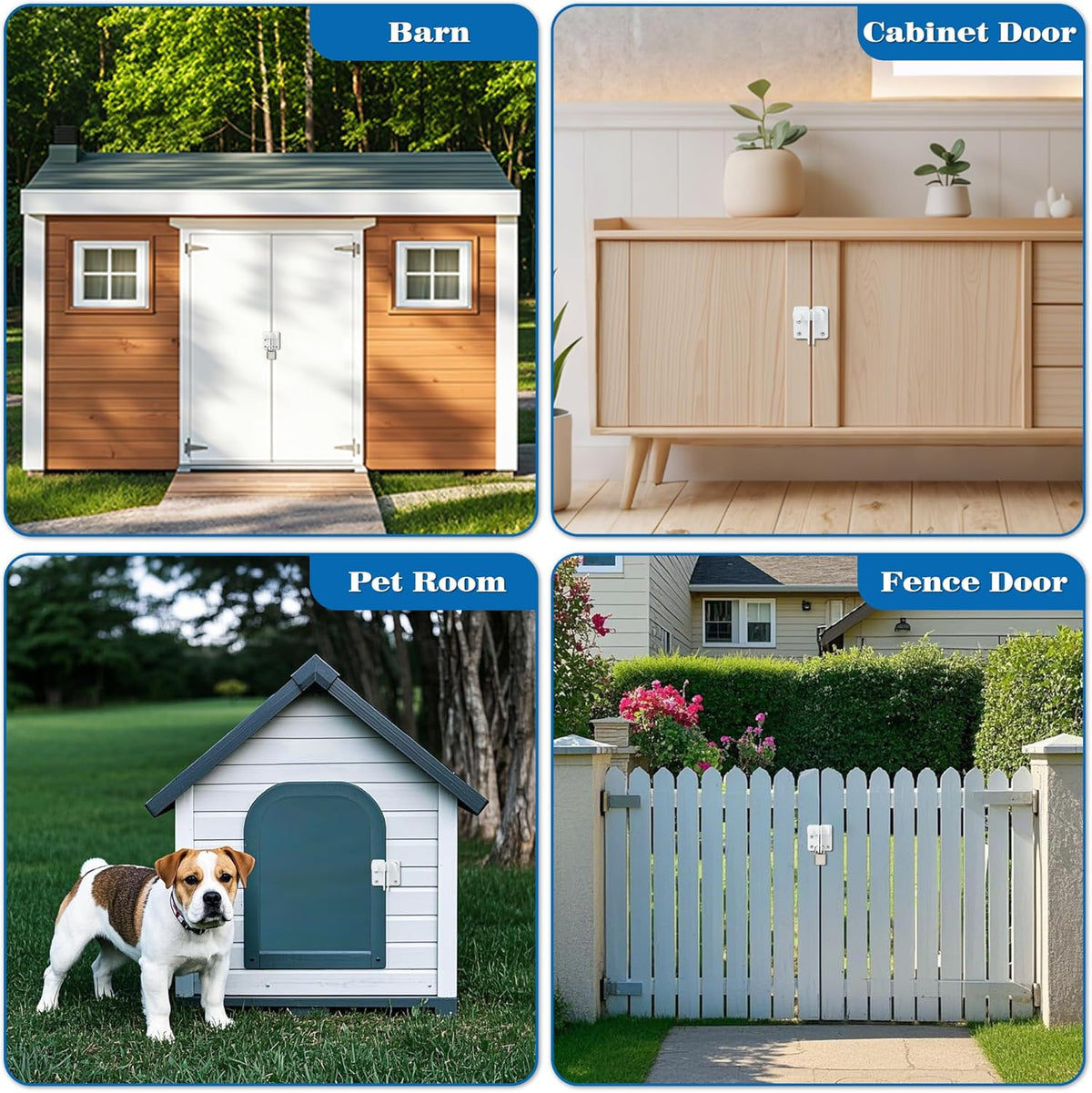 Alise Flip Latch,Gate Latches Slide Bolt Latch Safety Door Lock Catch for Barn Cabinet Pet Cage
