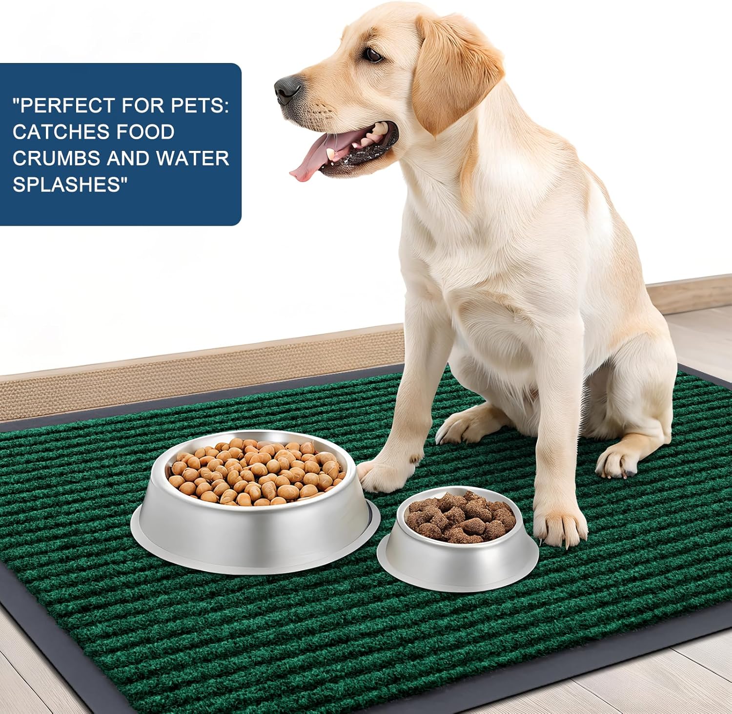 OLANLY Front Door Mat Indoor Outdoor Entrance, Waterproof Heavy Duty Doormat, Fade Resistant, Low