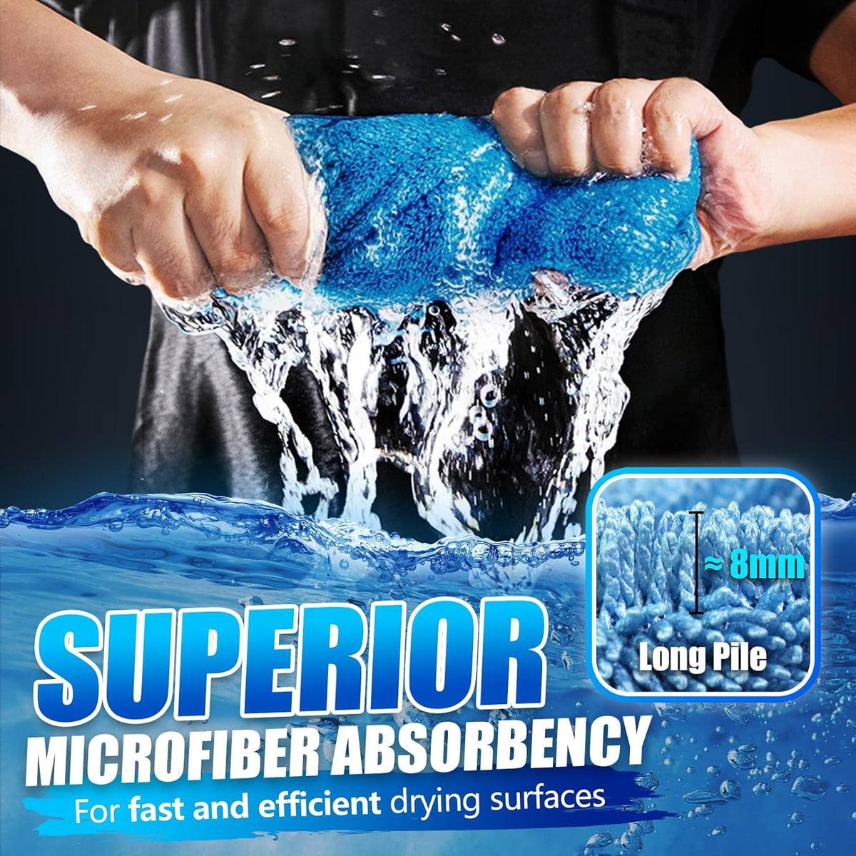 Airlab Car Drying Towel Microfiber Towels for Cars 1200 GSM Wash Auto Detailing Supplies Twist Pile
