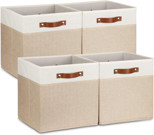 Temary Cube Storage Bins 13 Inch Fabric Storage Cubes Storage Baskets for Shelves Closet Baskets