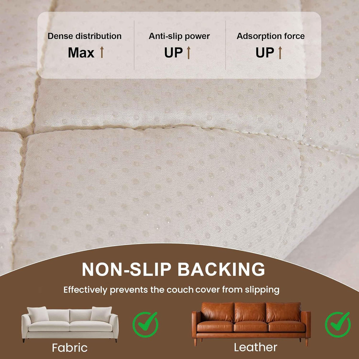 OTOB Couch Cover for Dogs Washable All Seasons, Non Slip Fuzzy Pet Couch Covers Sofa Slipcovers
