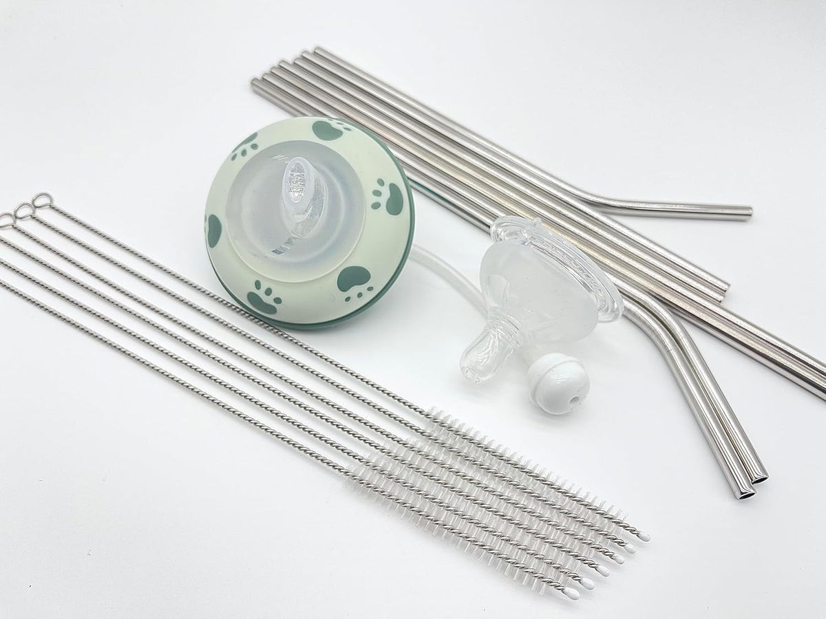 20PCS Straw Cleaner Brush kit,Straw Brush of 8mm-10.6 inch for Water Bottle Sippy Cup with