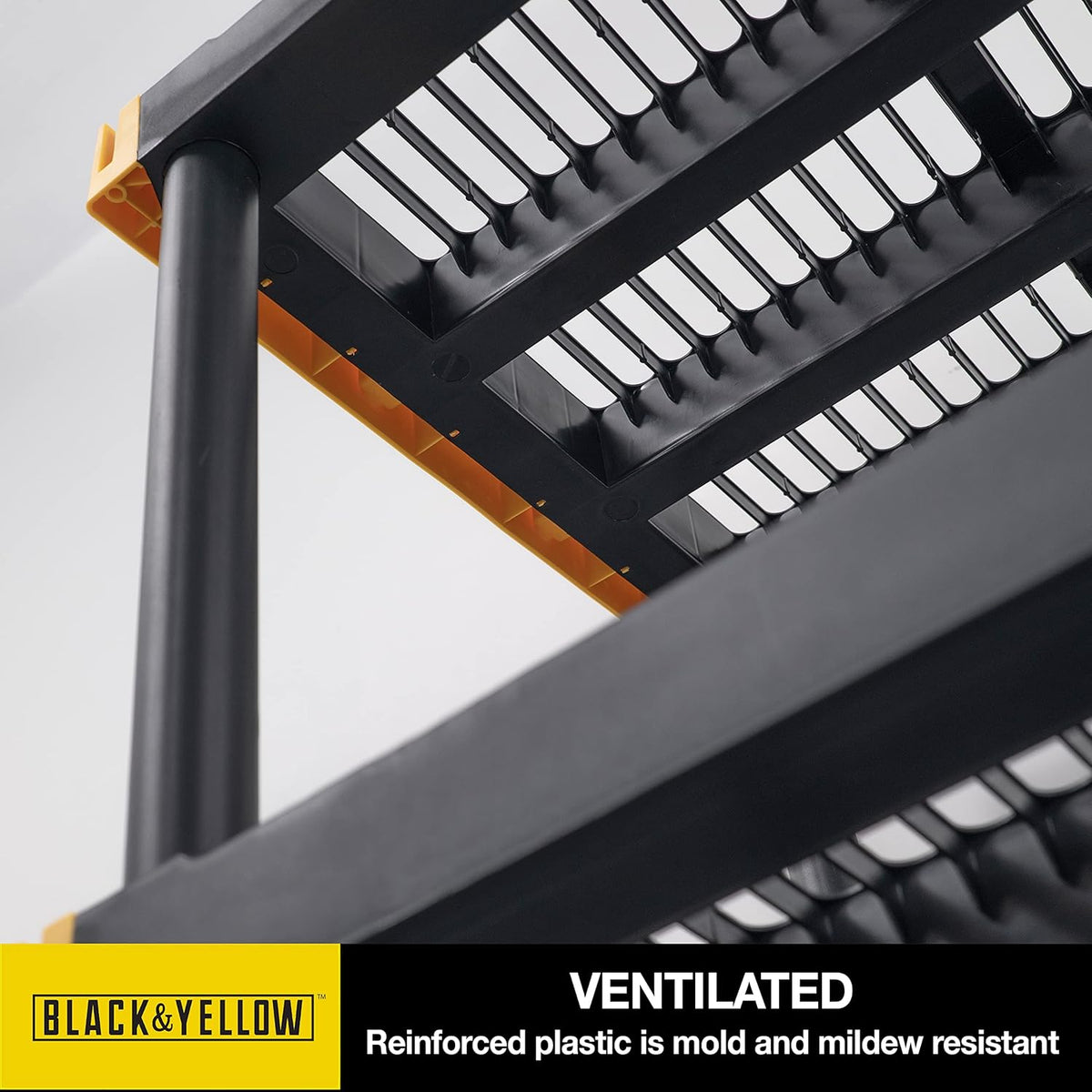 CX Black & Yellow®, Shelving Unit and Heavy Duty Storage Containers, Extremely Durable® (Shelf + 27