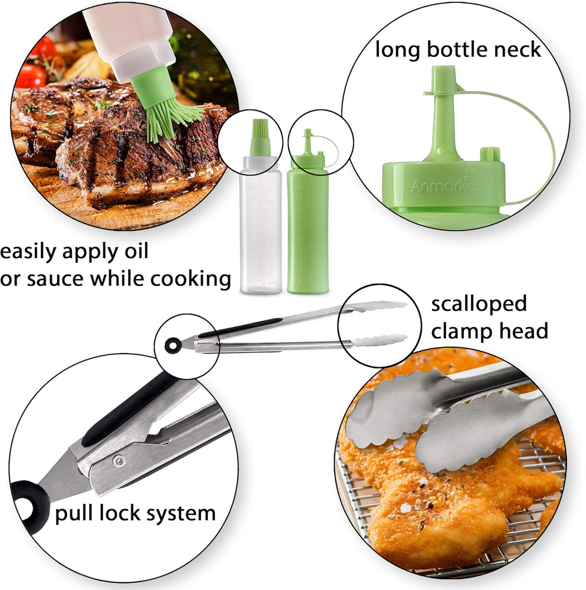 Metal Spatula Set Stainless Steel and Scraper - Professional Chef Griddle Spatulas Set of 6 - Heavy
