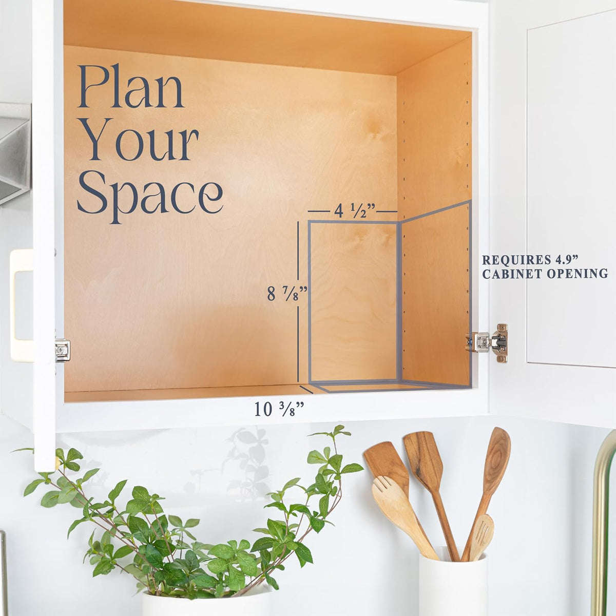 Pull Out Cabinet Organizer for Spices, Cans - Heavy Duty with Lifetime Limited Warranty- Pull Out