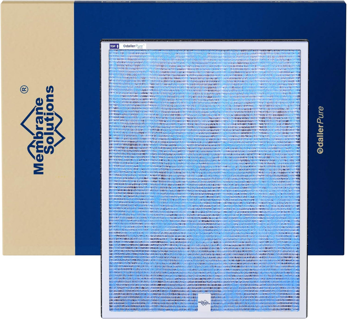 Membrane Solutions MSA3/MSA3S Genuine Air Filter Replacement 1 Pack, Upgraded 4-in-1 H13 True HEPA