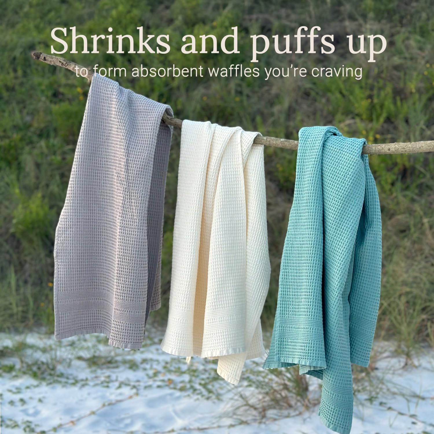 GILDEN TREE Waffle Bath Sheet Large Bath Towels Quick Dry Thin Body Towels, 40x80 Oversized Bath