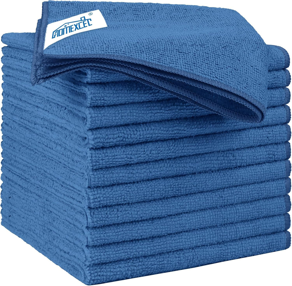 HOMEXCEL Microfiber Cleaning Cloth 12 Pack 12.5 x 12.5 inch Microfiber Towels for Cars Ultra