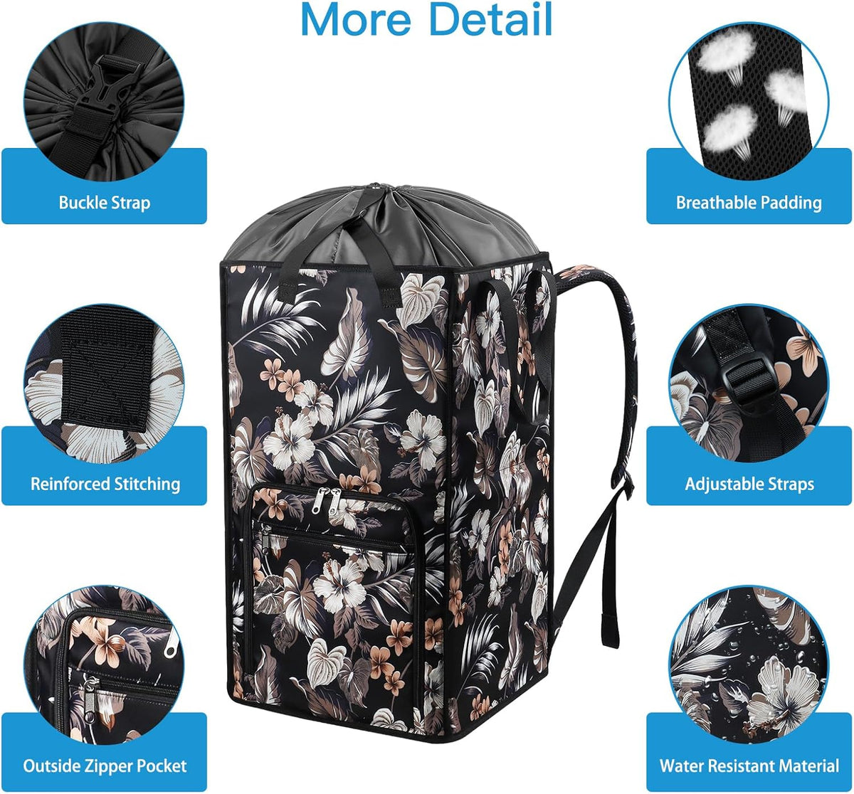 Bukere Laundry Backpack Bag for College Students Dorm Room Essentials, Extra Large Laundry Basket