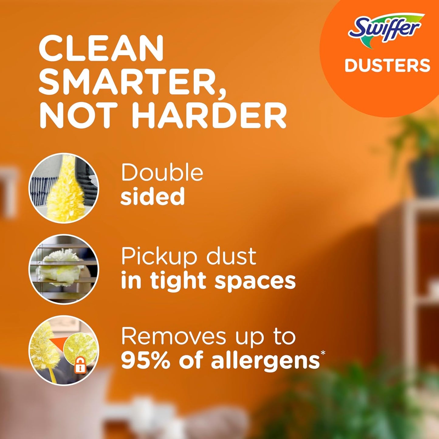 Swiffer Dusters Refill for Cleaning, Feather & Microfiber Duster Disposable Alternative, For