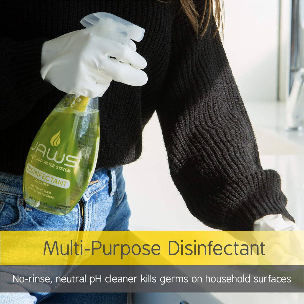 JAWS Cleaners Ultimate Cleaning Kit, Multi-Surface Kitchen, Glass, Shower, Granite, Hardwood Floor