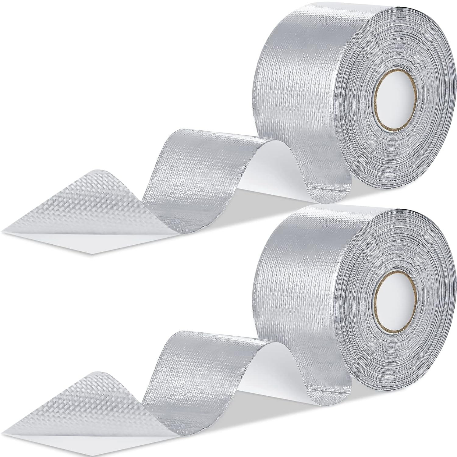 Zonon 2 Rolls Aluminum Foil Tape Heat Shield Tape Barrier Adhesive Reflective Fiberglass Thermal