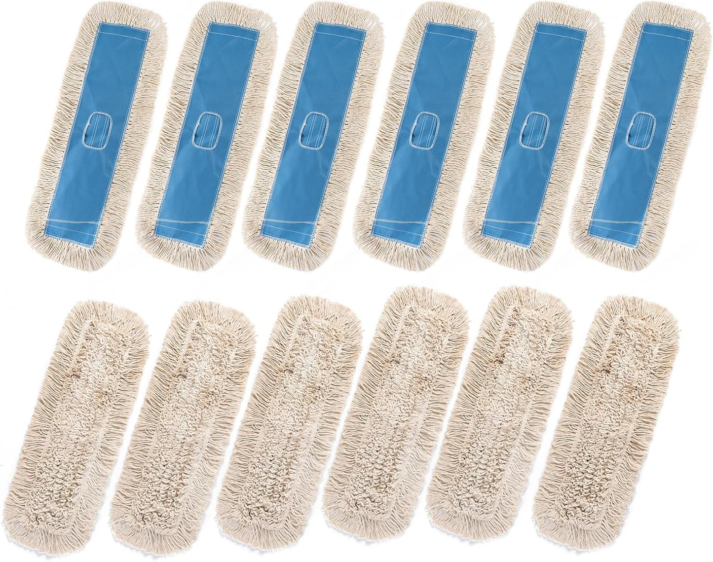 Matthew Cleaning 24'' Industrial Strength Cotton Dust Mop Refill Washable Replacement Heads for