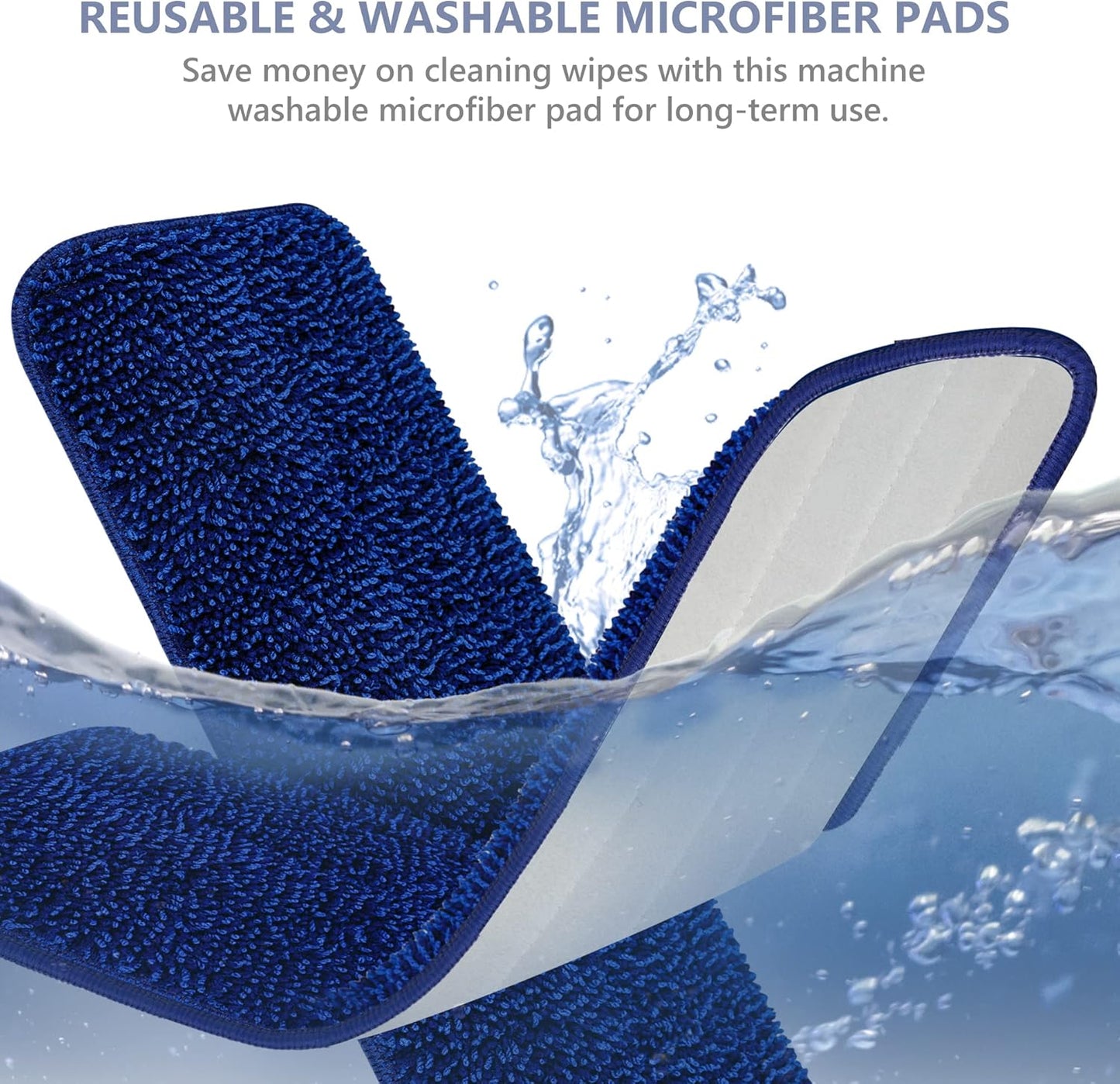 Spray Mops for Floor Cleaning, TRAV-ROUND Microfiber Wood Floor Mop with 5 Reusable Washable Pads