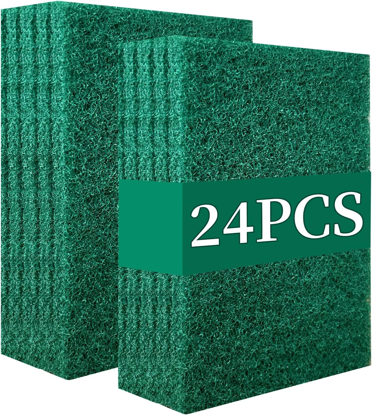 Heavy Duty Scour Pads Sponge Dish Scrubber Non-Scratch Green Reusable Household Scrub Pads for