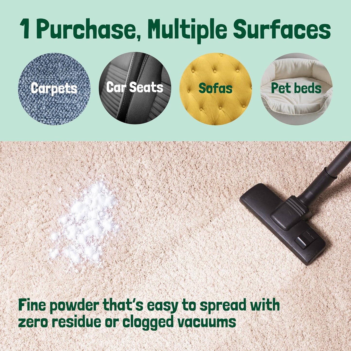 Sunny & Honey Carpet Deodorizer Powder - 20 Oz, Summer Lemonade Scent - Rug Cleaner & Carpet