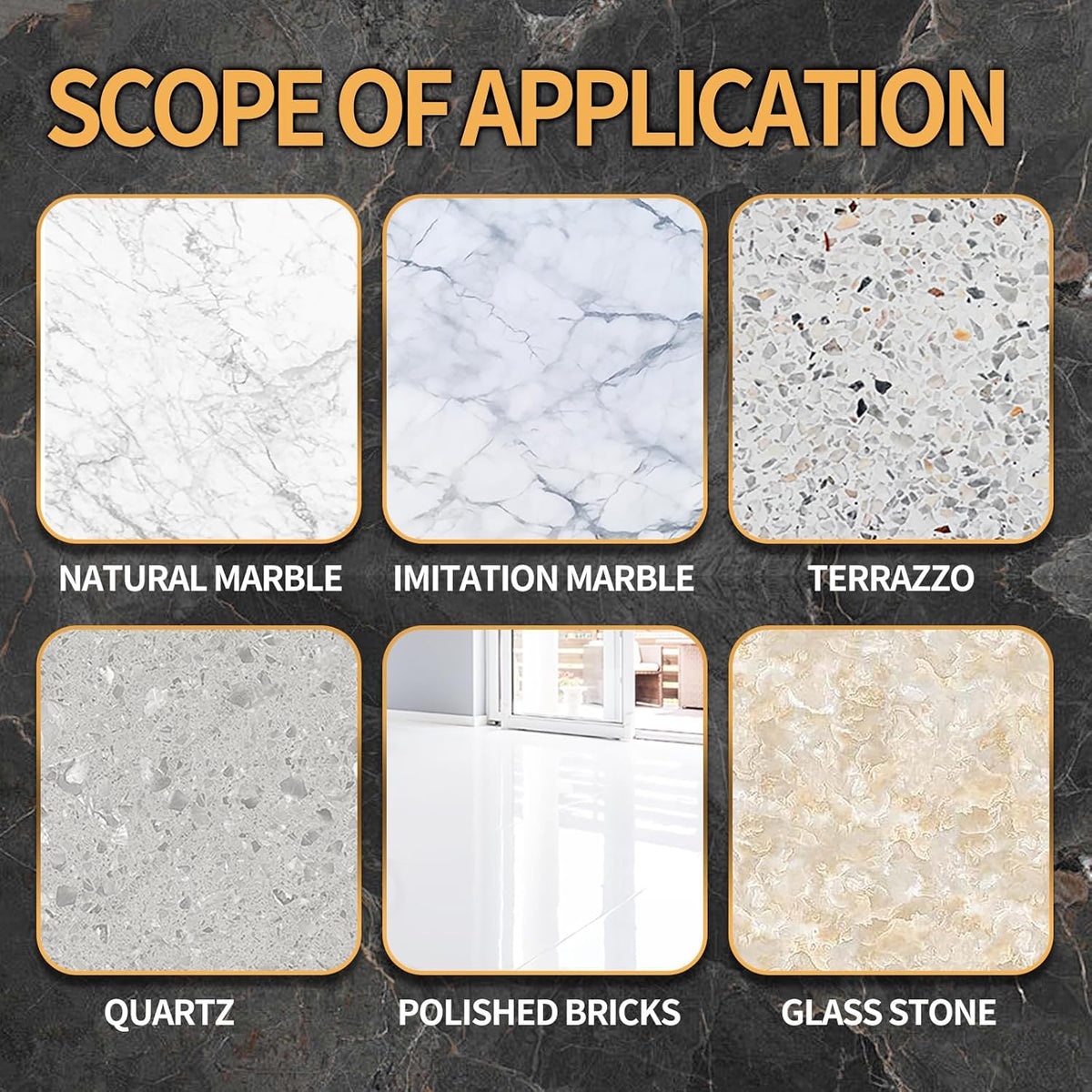 Marble Polishing Paste, Professional Marble Cleaner & Quartz Polish, Stone Sealer & Protector for