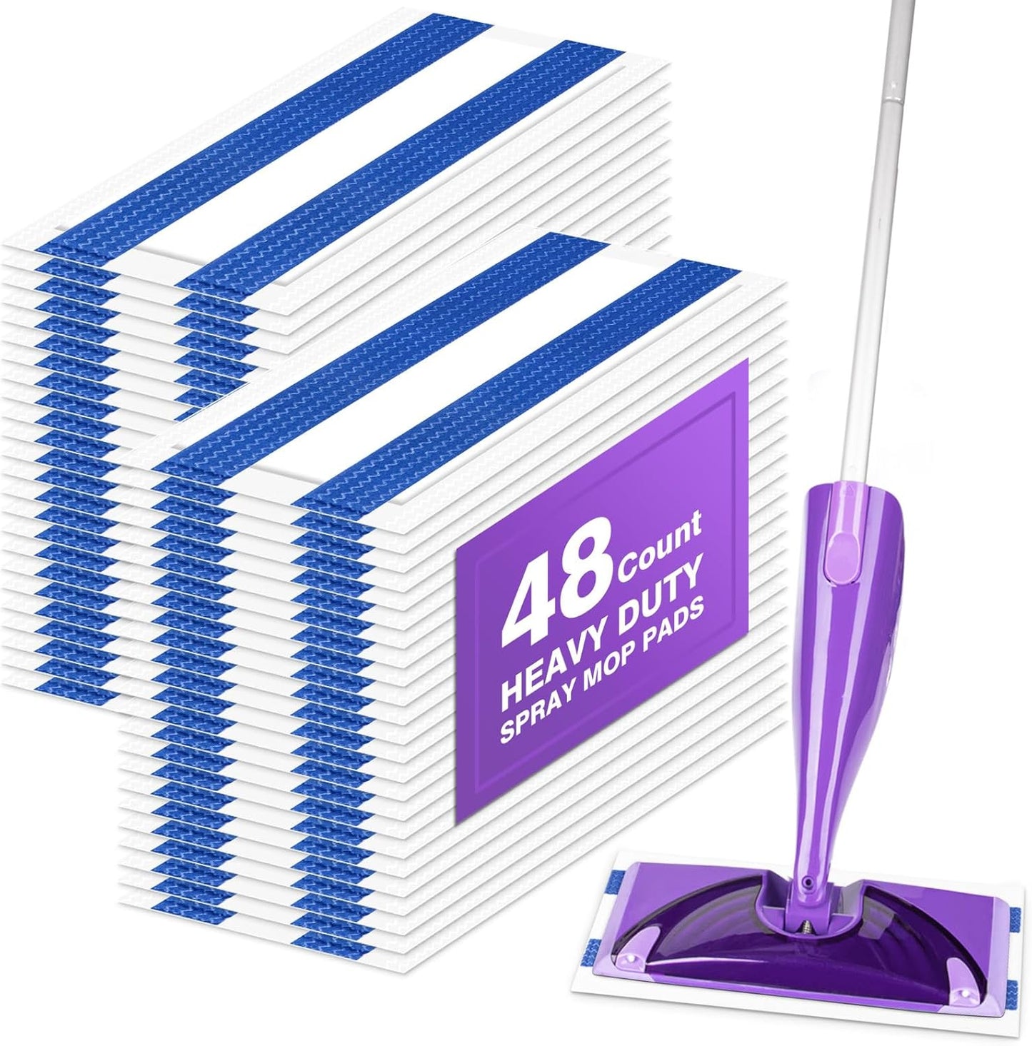 Orighty Dry Mop Pads Refill Compatible with Swiffer WetJet, Multi-Layer Mopping Pads, Multi Surface