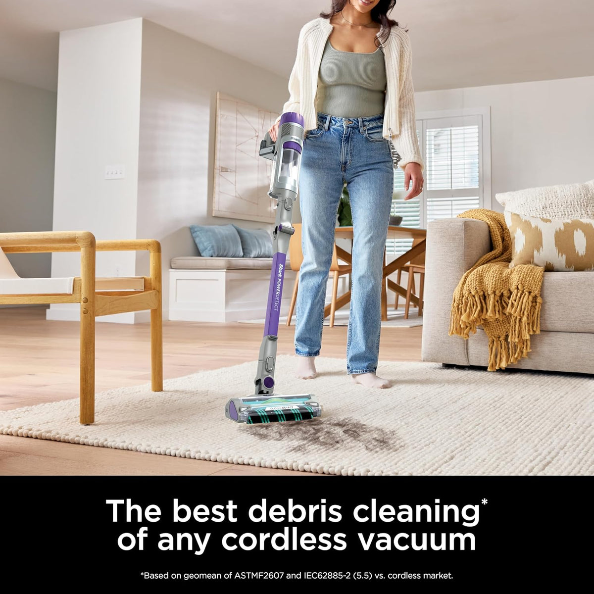 Shark PowerDetect Cordless Stick Vacuum, Powerful Suction, HEPA Filtration, 70-Minute Runtime