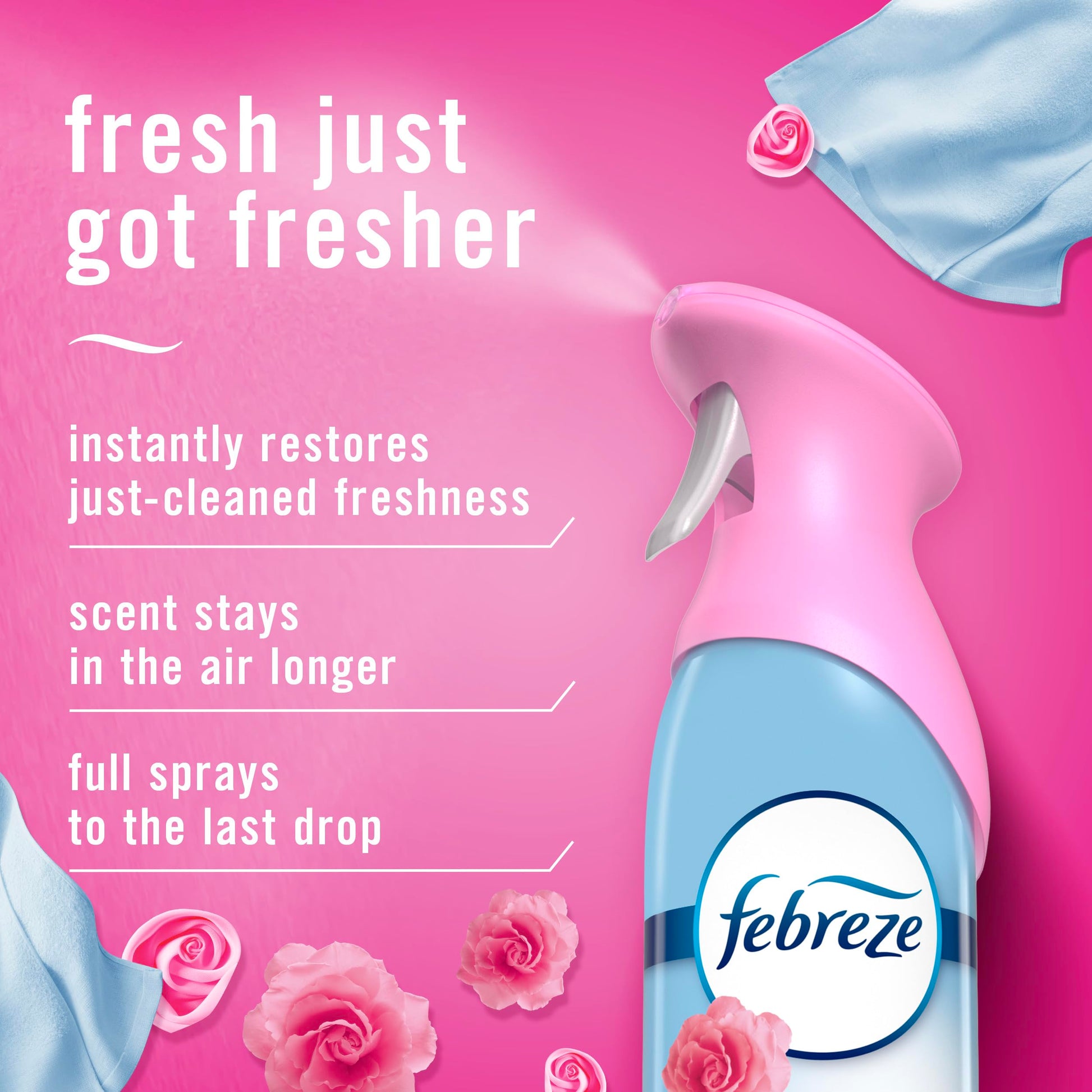 Febreze Air Mist, Air Freshener Spray, Odor Fighting Room Spray, Deodorizer for Home Bathroom