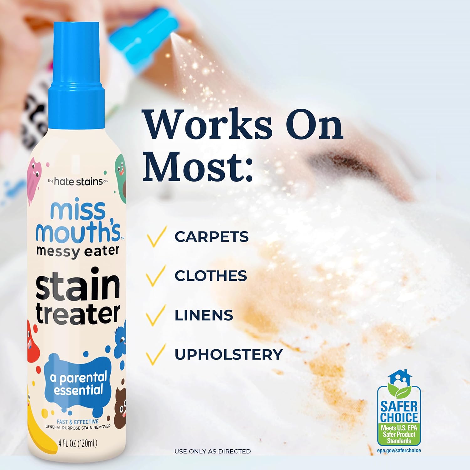 Miss Mouth's Messy Eater Stain Treater and Messy Steppers Shoe Cleaner Magic Duo - Stain Remover