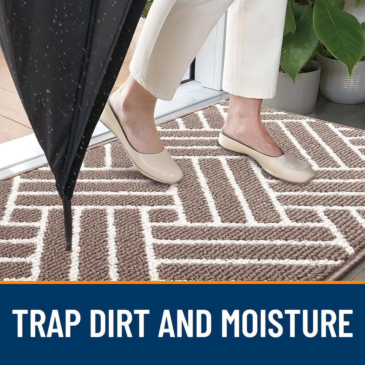 OLANLY Runner Indoor Door Mat, 59x23 Inch, Dirt Resistant and Absorbent, Non-Slip Rubber Backing