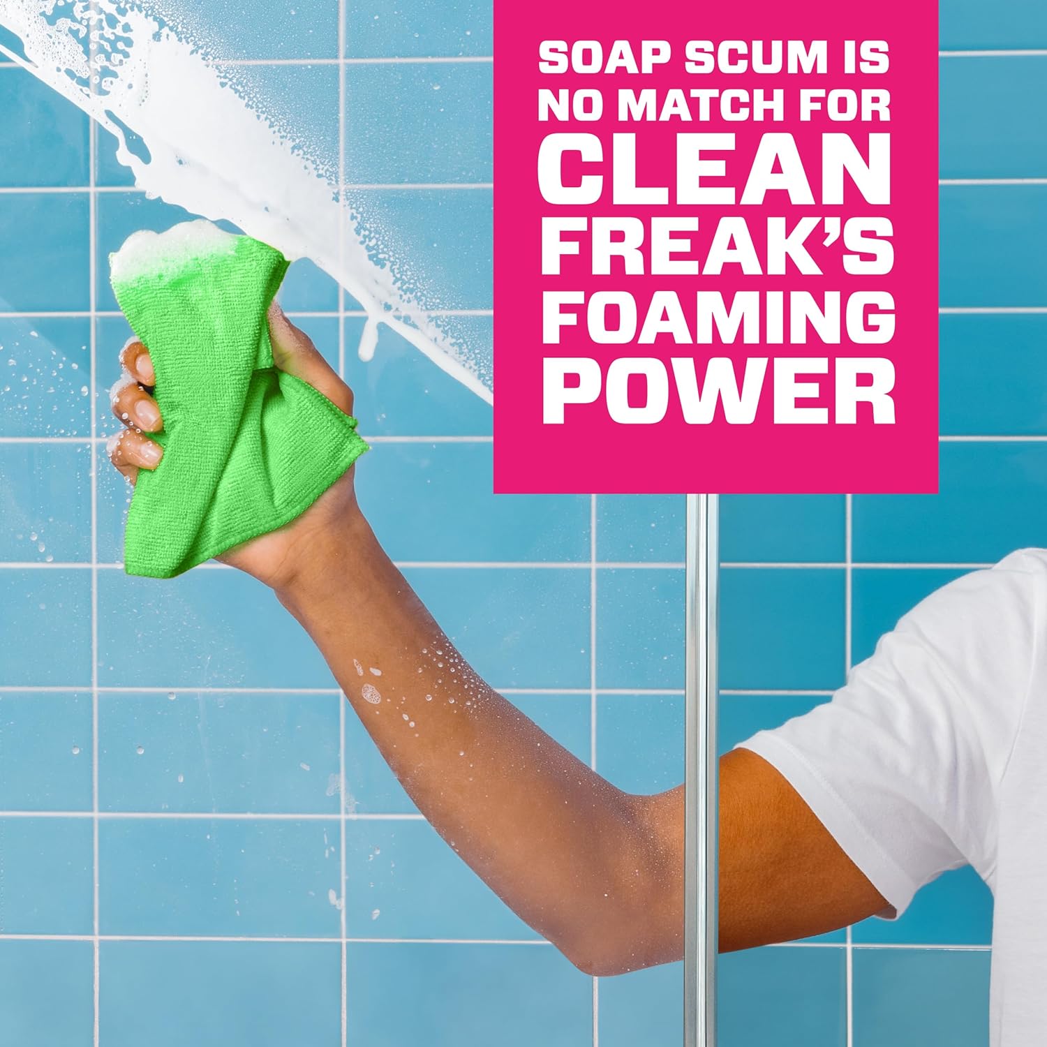 Mr. Clean Clean Freak Foaming Bathroom Surface Cleaner Multi-Surface Spray Starter Kit and Refill