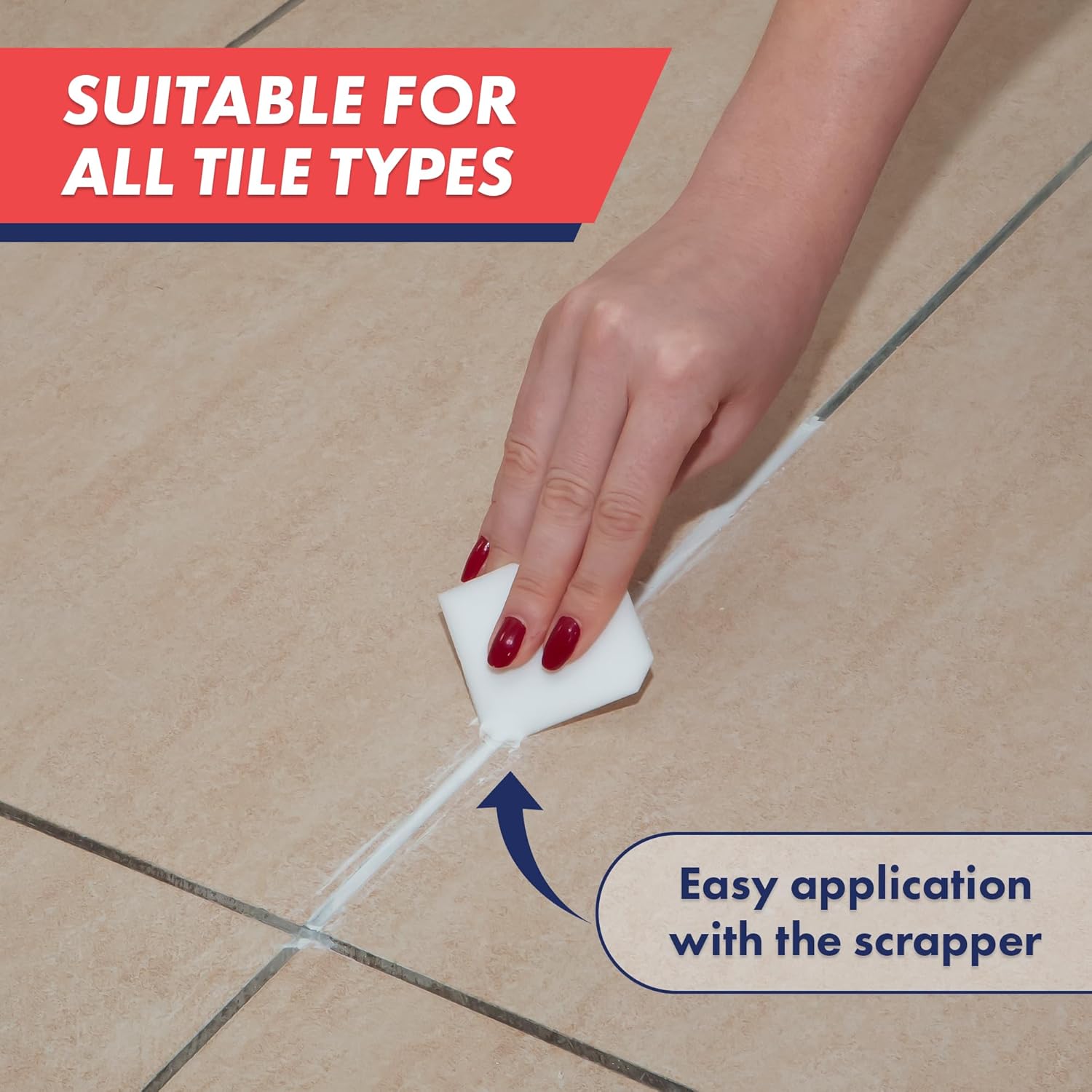 Tile Grout, Repair Kit, Restore & Renew Tile Joints Line, Fast Drying Grout Paint Squeeze Tube for