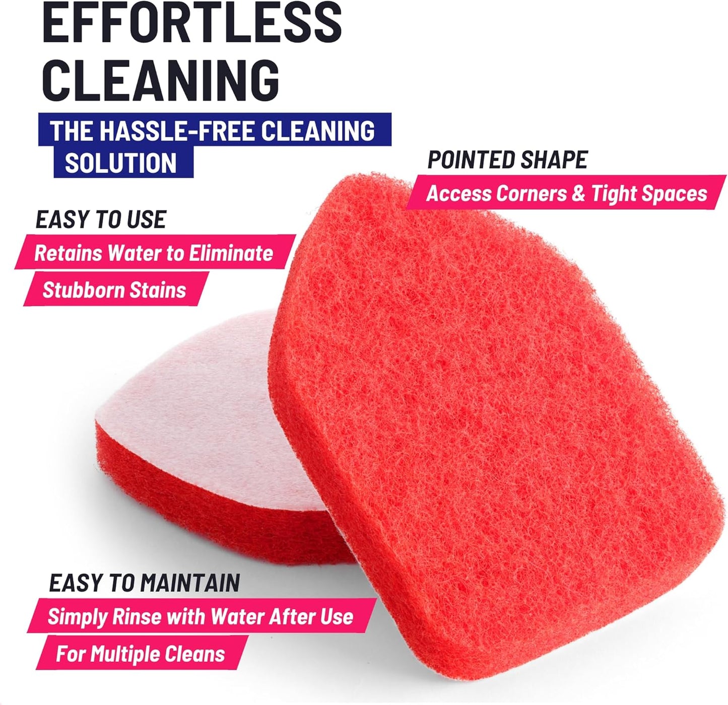 Replacement Scrubber Refill for Moku Home Extendable Tub Tile Shower Brush for Cleaning Non-Scratch