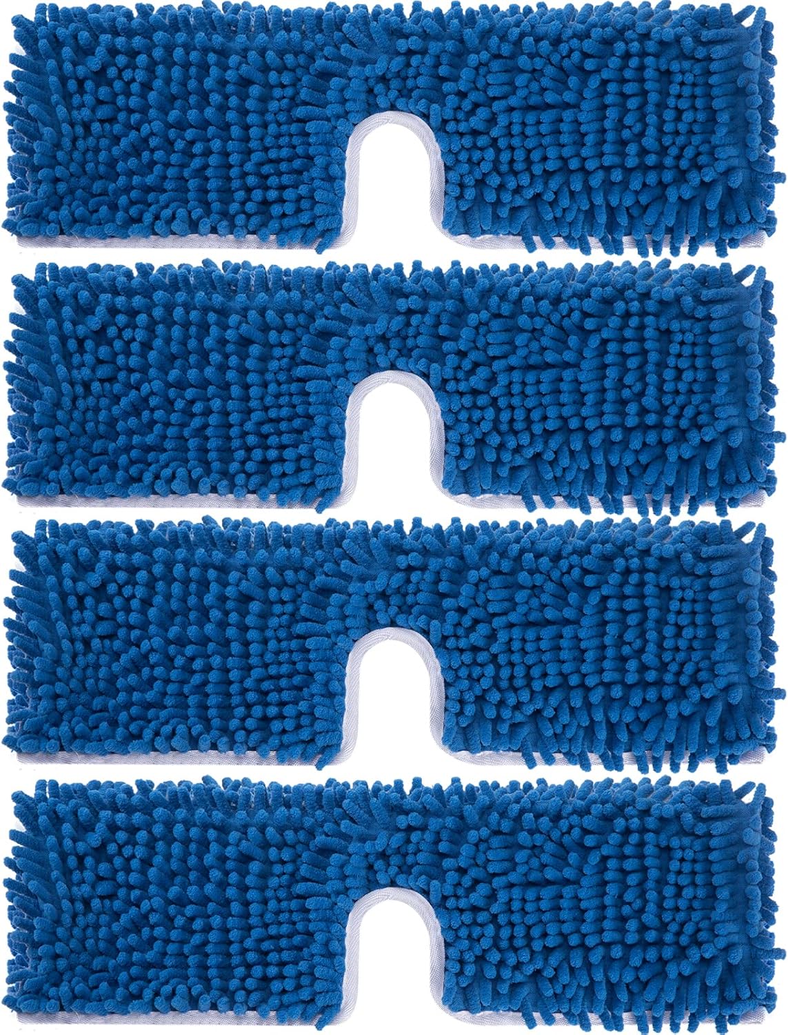 4 Pack Chenille Mop Heads Replacements Compatible with Oceda Dual-Action Microfiber Flip Mop