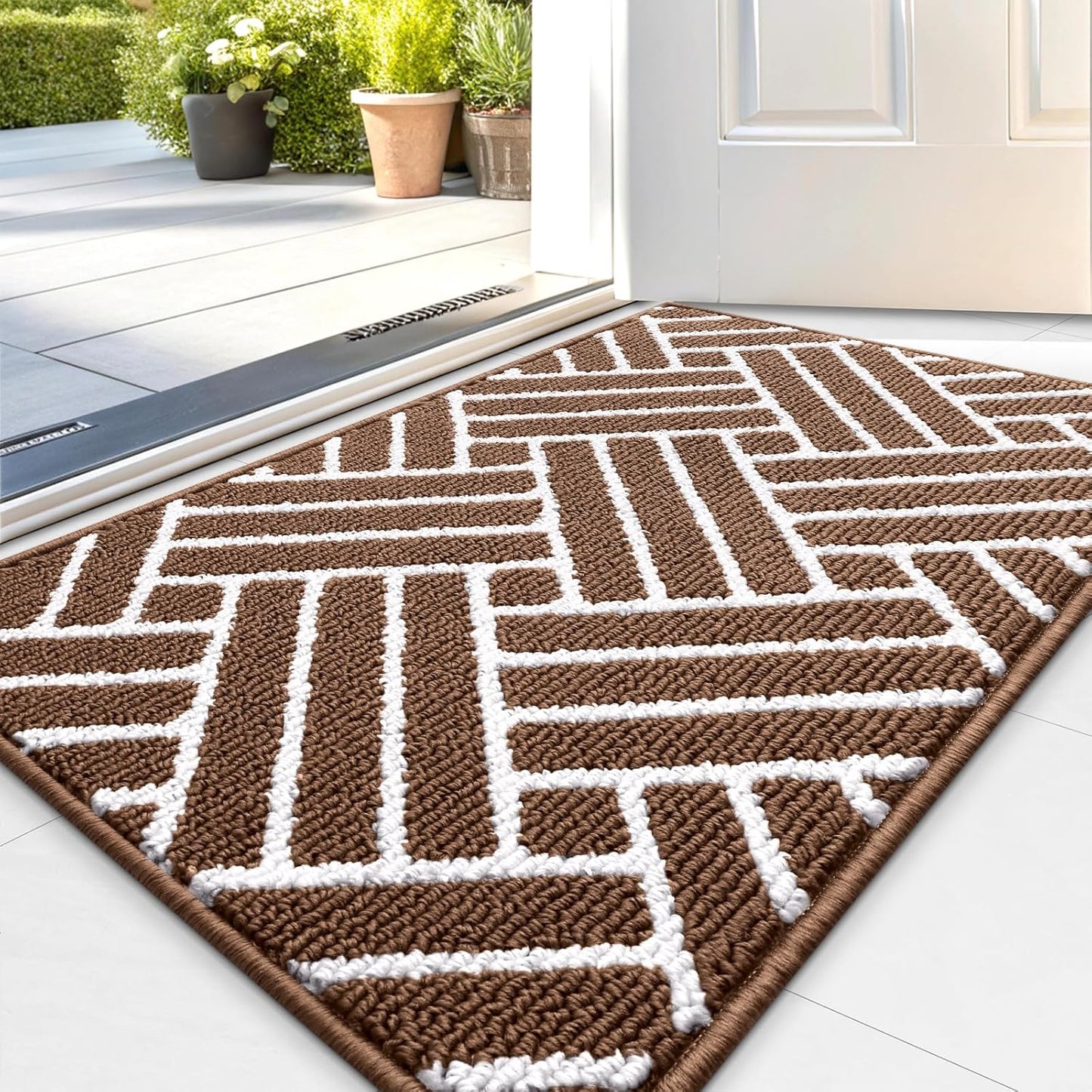 OLANLY Indoor Door Mat, 36x24 Inch, Dirt Resistant and Absorbent, Non-Slip Rubber Backing Floor