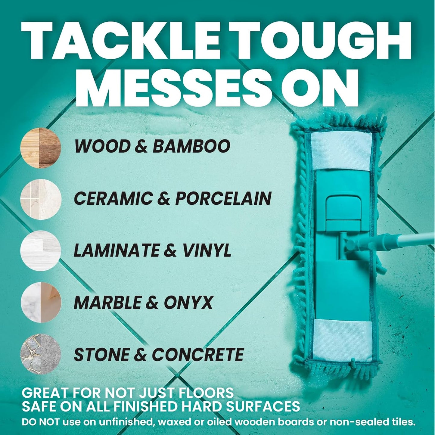 Uncle Todd's Ultra Concentrated Floor Cleaner For Mopping: 60 Natural, 100% Dissolvable Sheets for