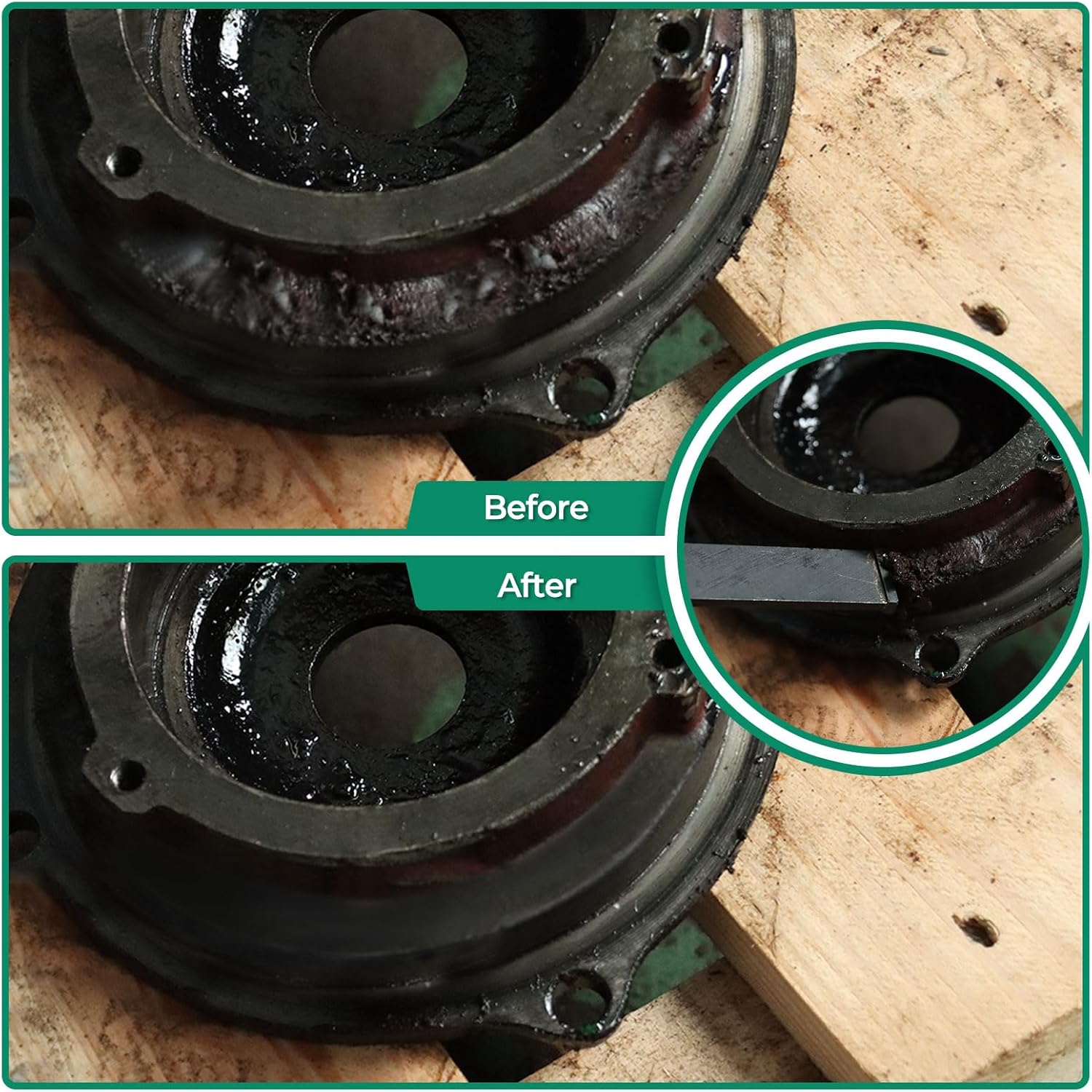 1-1/4-inch Carbide Scraper,Super Gasket Scraper with Durable Tungsten Tip for Remove Gaskets