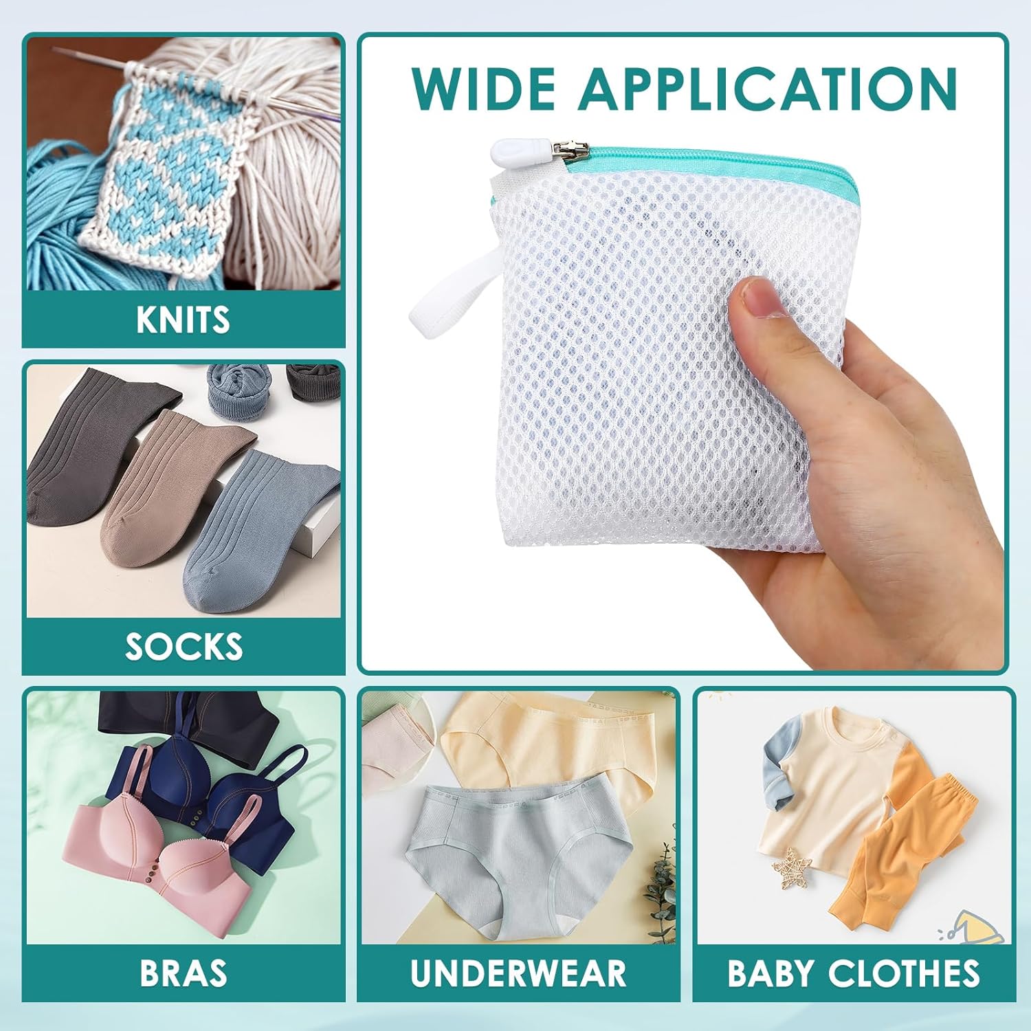 6pcs Laundry Bag Mesh Wash Bag Mini Washing Machine Underwear Washing Bag Wash Bags Protecting